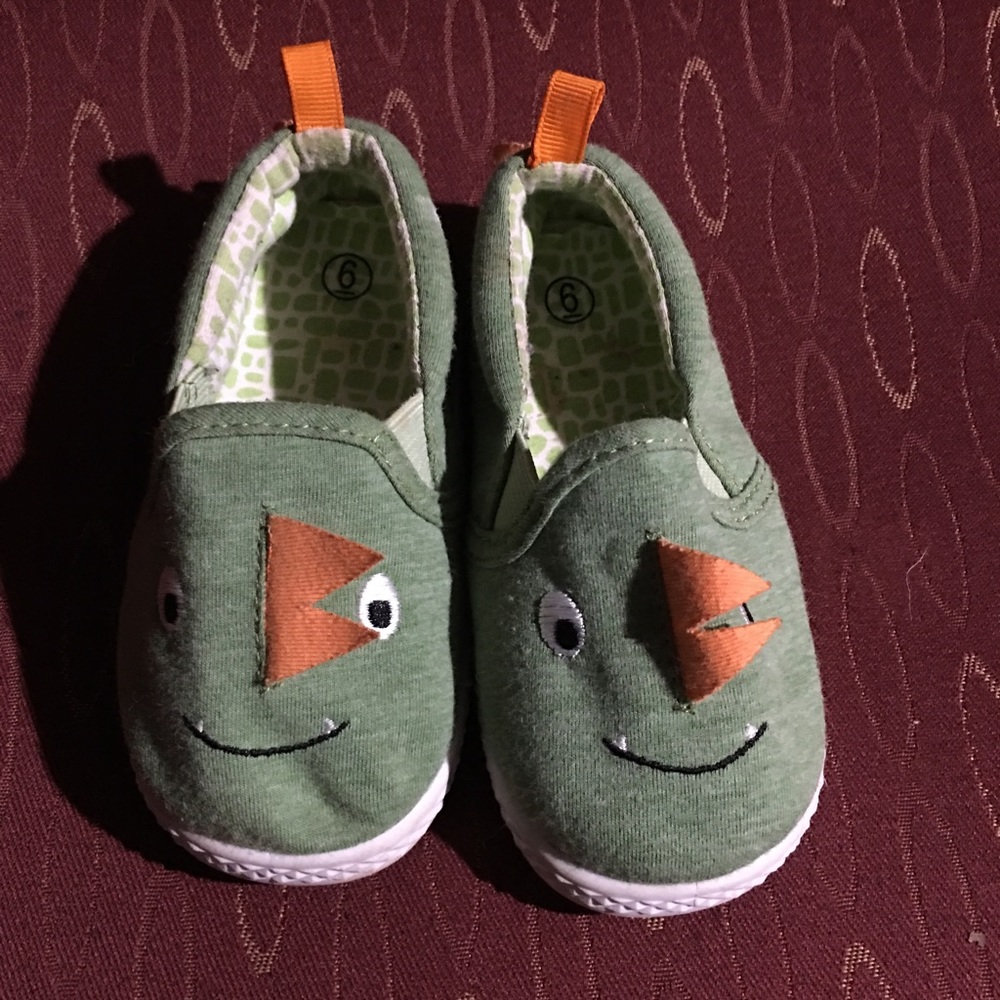 Green Dinosaur Toddler Shoes